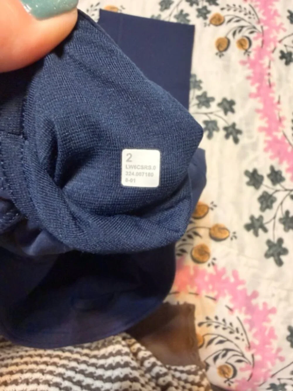 Navy Ribbed Lululemon Leggings